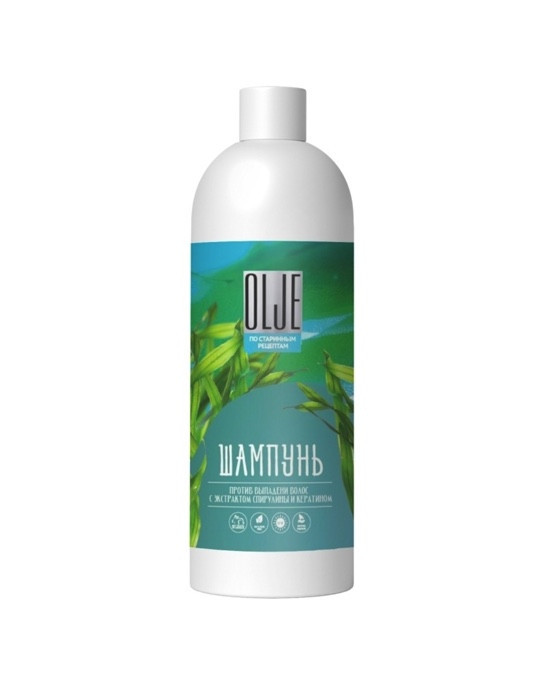 OLJE / Натуральный шампунь против выпадения волос с экстрактом концентрата спирулины и кератина 1000 мл в Красноярске