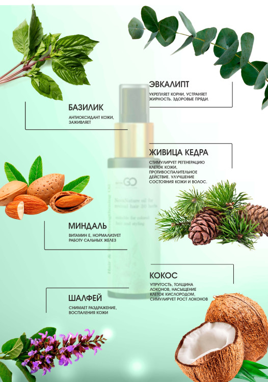 Натуральное масло для волос NovaNature oil for revival hair 30 herbs Dctr.Go Healing Systems 110 мл в Красноярске