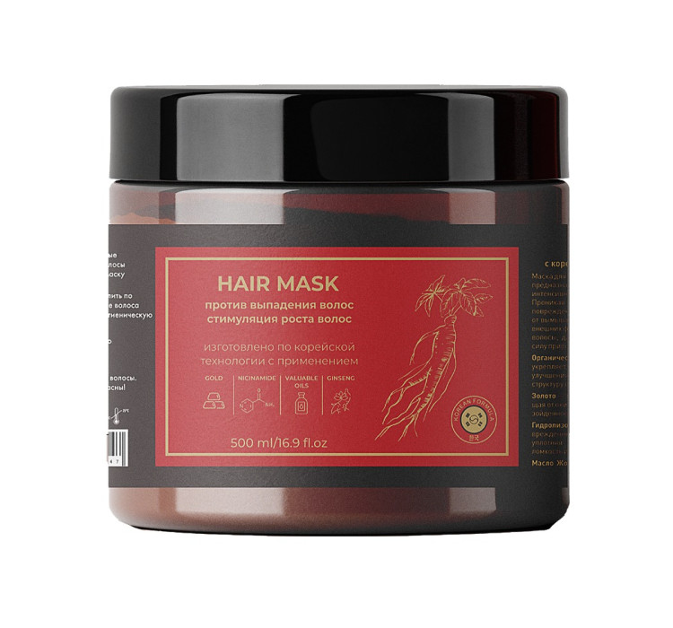 Маска для волос с корейским женьшенем и золотом 500 мл в Красноярске